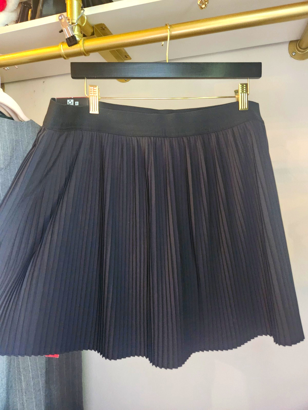 GapFit Women’s XL Black Pleated Tennis Skort Pull-On Elastic Waist Stretch